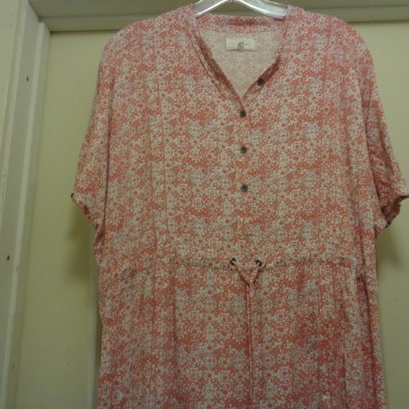 SOFT GIRL LOU GREY RAYON COUNTRY TINY FLOWERS DRESS M - Picture 3 of 4